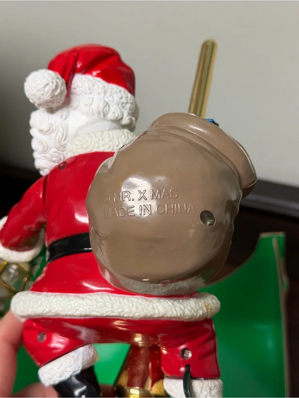 Red Santa Figurine Holiday Lamp - Festive Home Holiday Decor